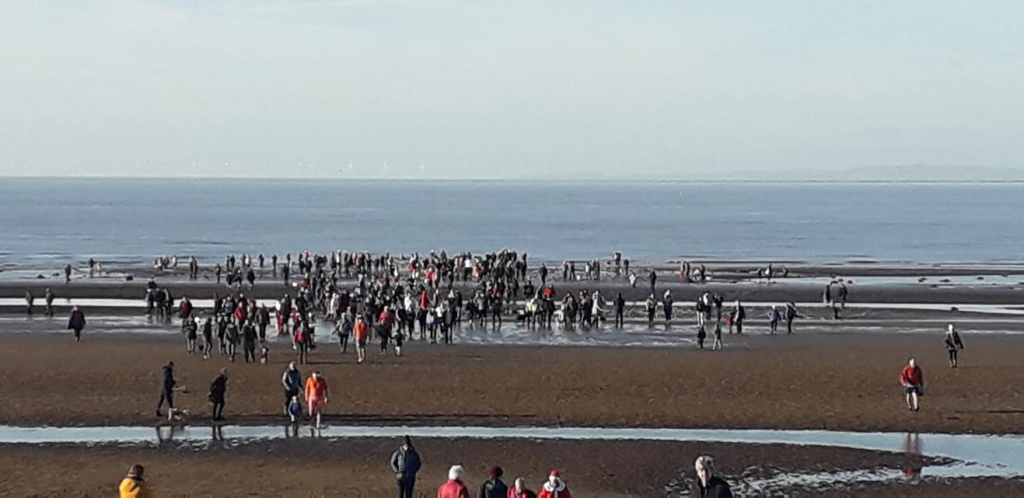 Allonby Bay New year’s Day Dook!